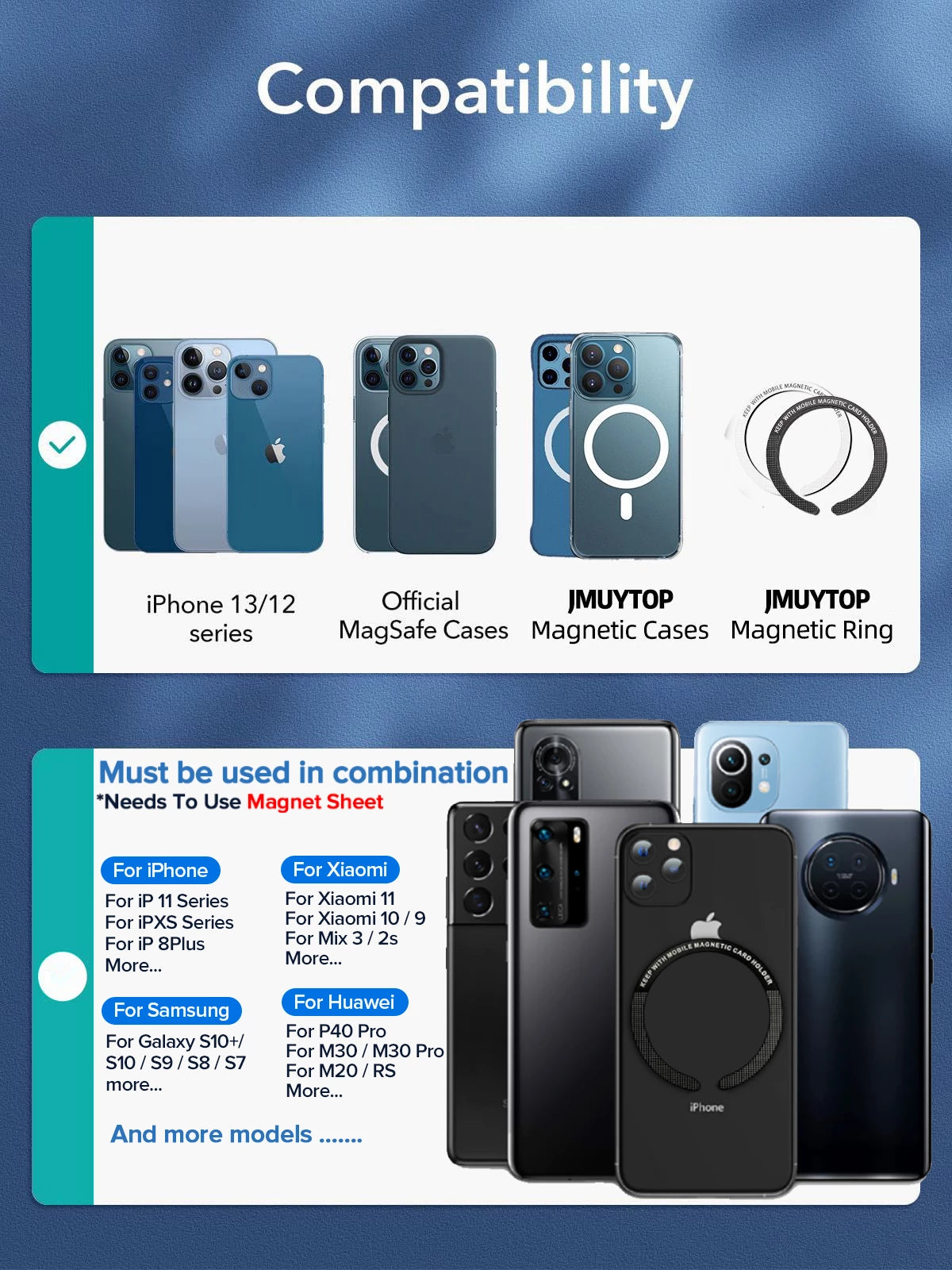Magnetic Car Phone Holder and Wireless Charger