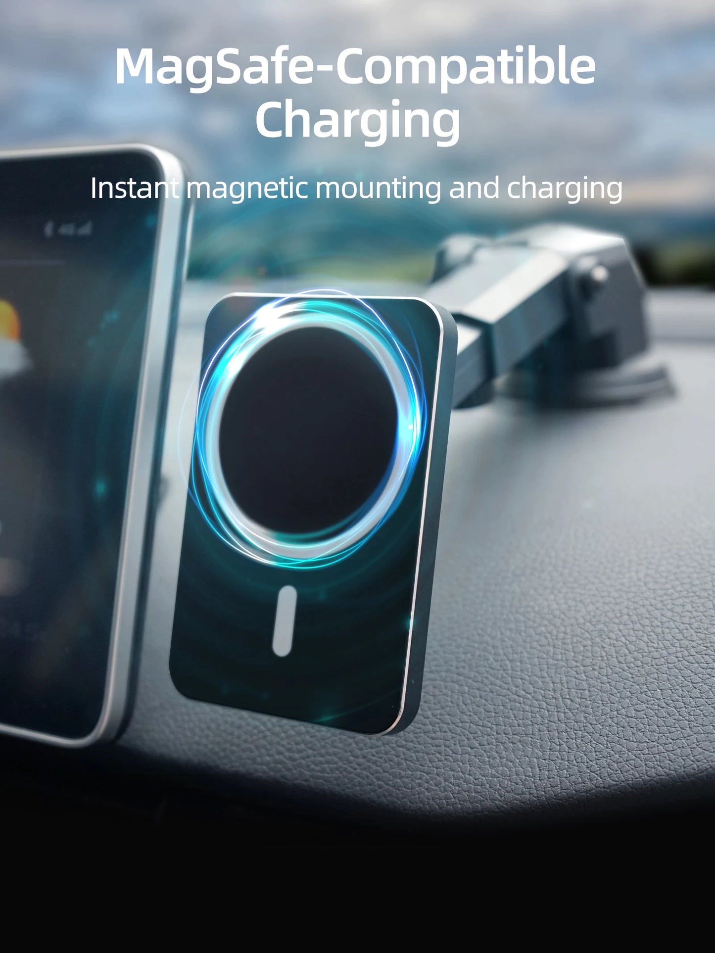 Magnetic Car Phone Holder and Wireless Charger
