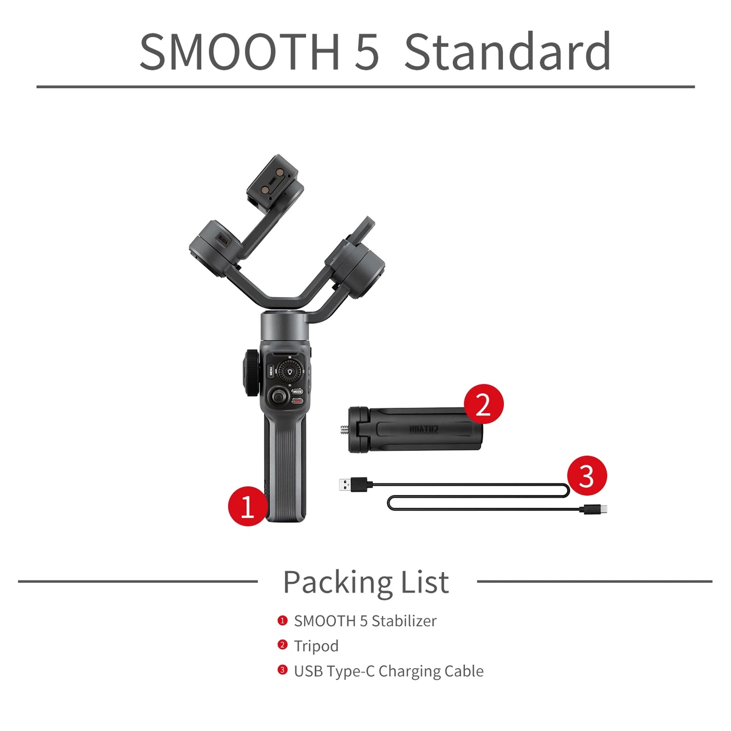 Zhiyun Smooth 5 Combo Gimbal Phone Stabilizer